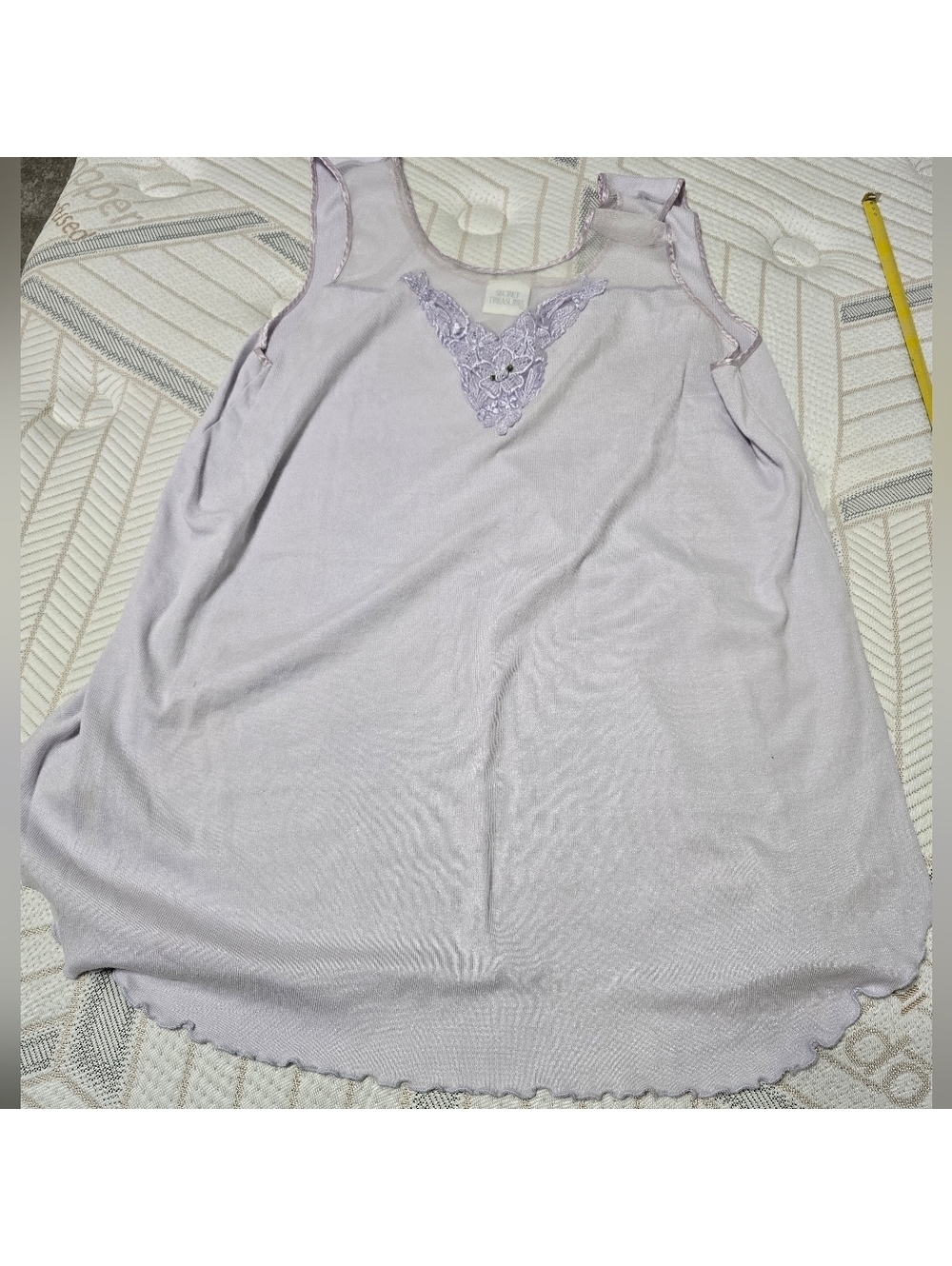 Secret Treasures Lavender Nightgown with Lace Detail, Women's Pajamas, Light Dis